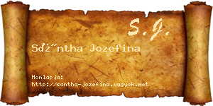 Sántha Jozefina névjegykártya